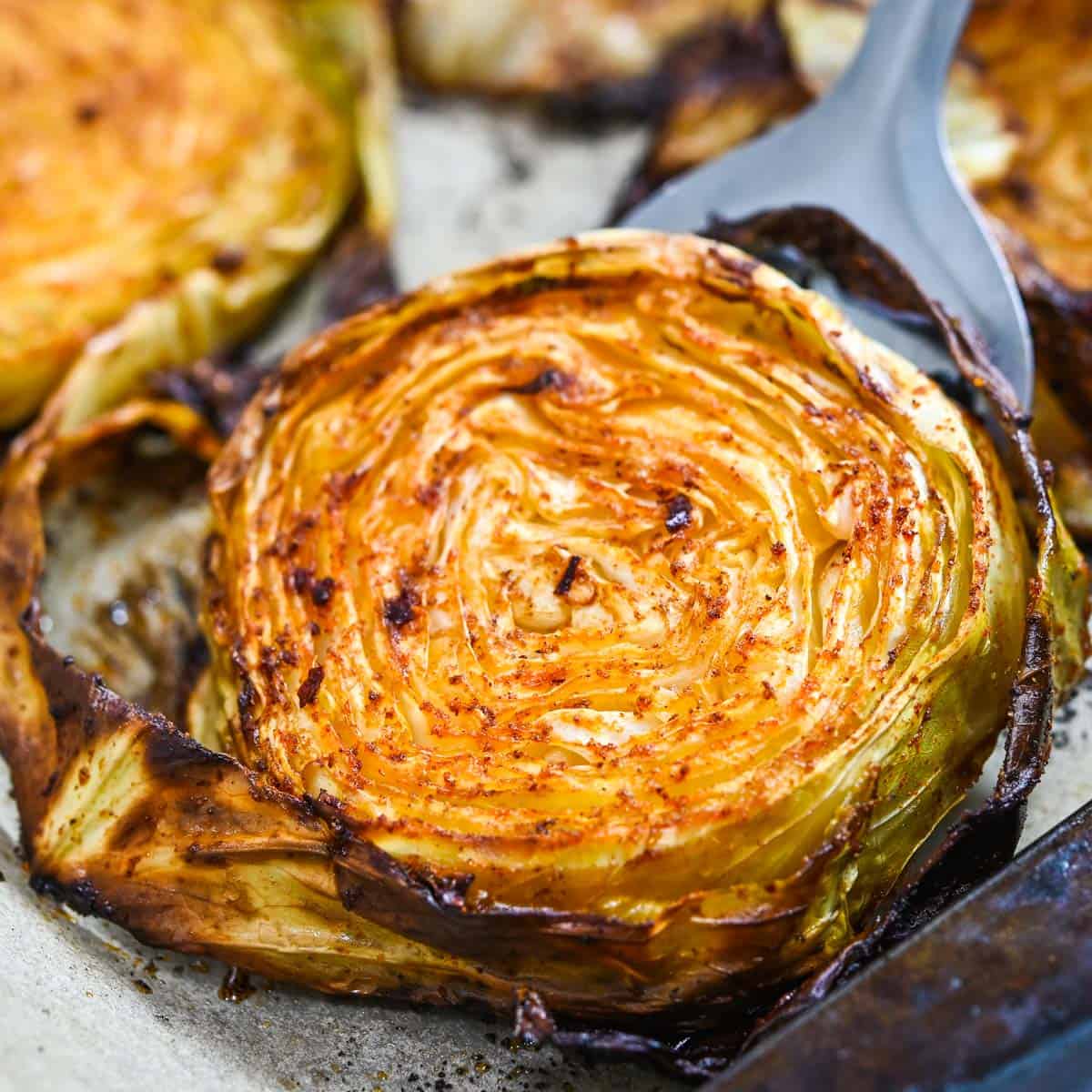 Grilled cabbage steaks on gas clearance grill