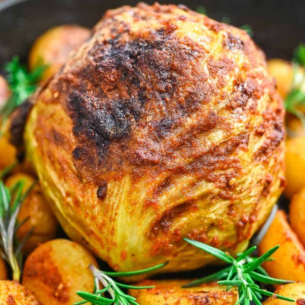 Whole Roasted Cabbage