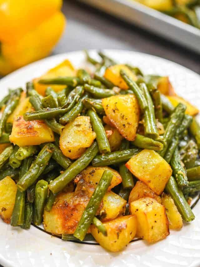 Potatoes and Green Beans - Eat Something Vegan