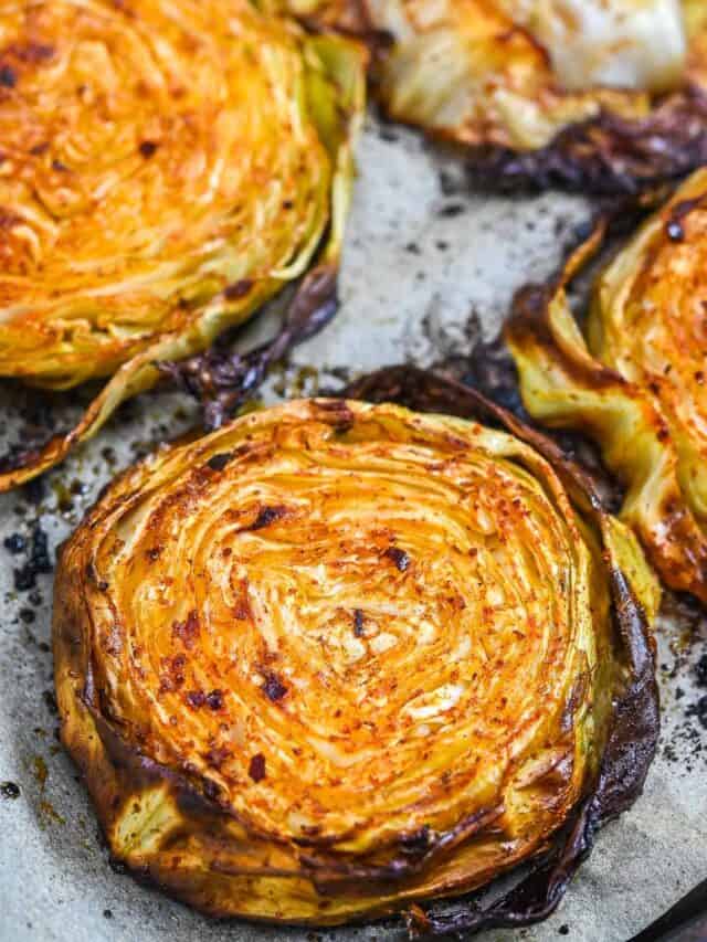 Roasted Cabbage Steaks - Eat Something Vegan