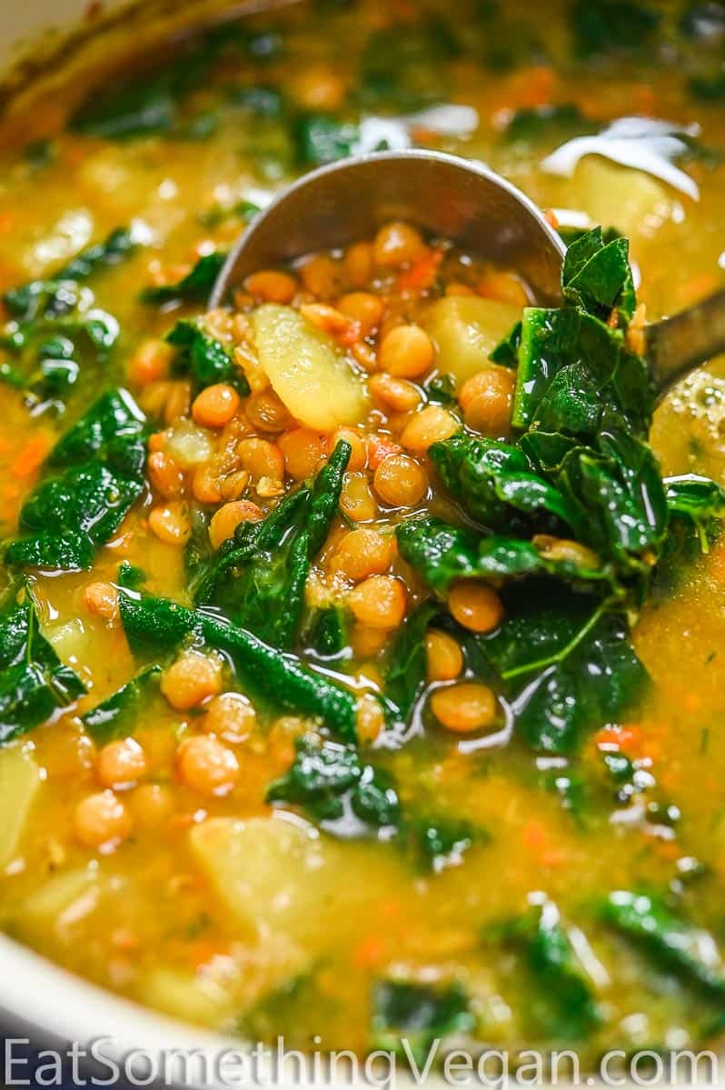 Easy Lemon Lentil Soup - Eat Something Vegan