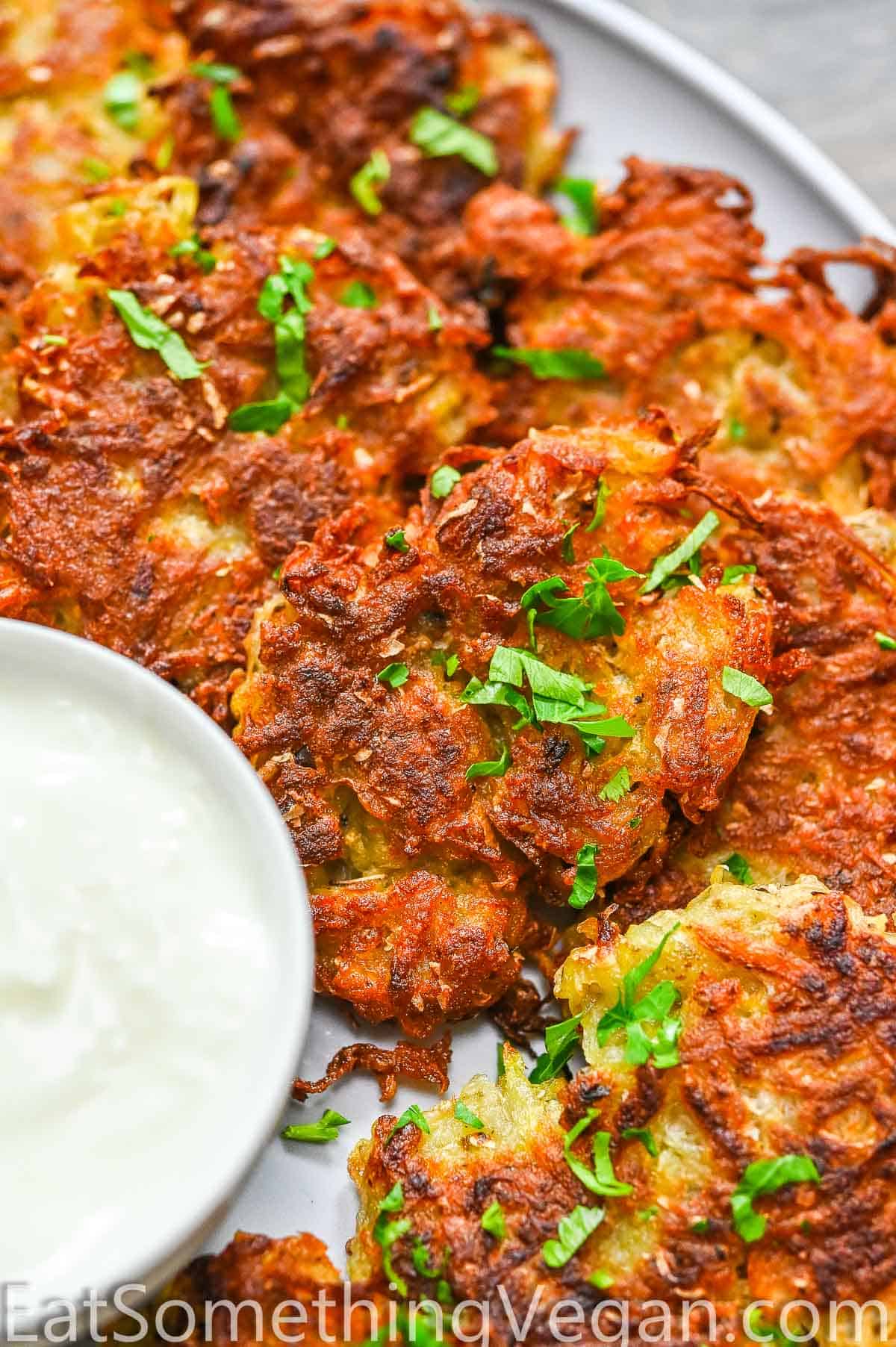 Vegan Potato Pancakes - Eat Something Vegan