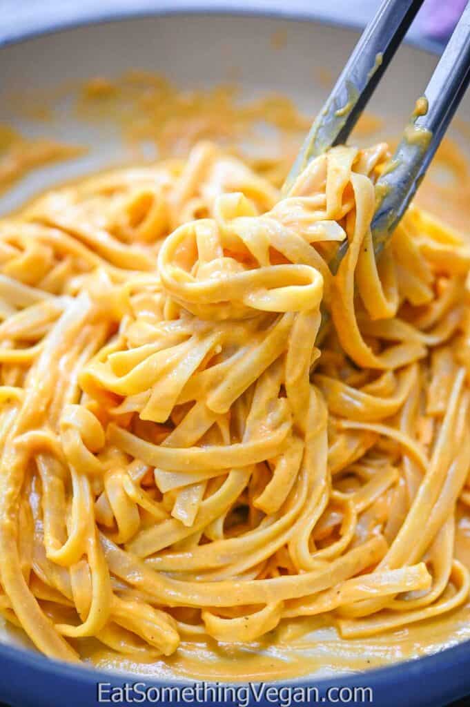 Carrot Pasta Sauce in a skillet