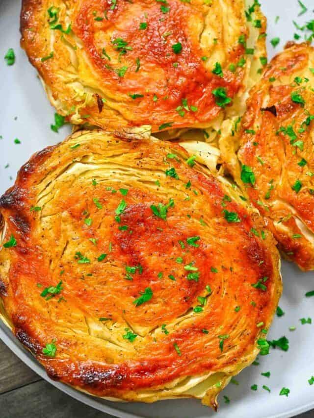 Quick Cabbage Steaks