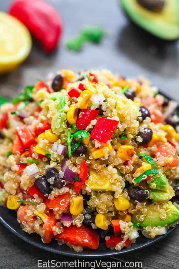 Mexican Quinoa Salad on a plate