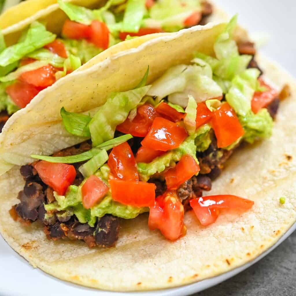 Black Bean Tacos - Eat Something Vegan