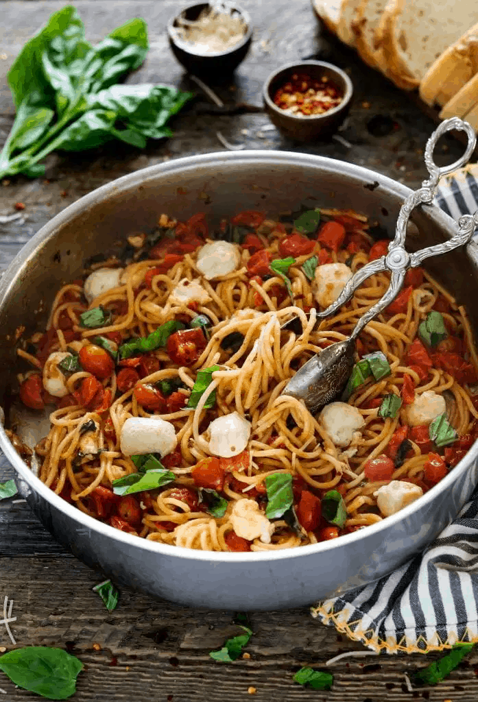 Vegan Pasta Caprese