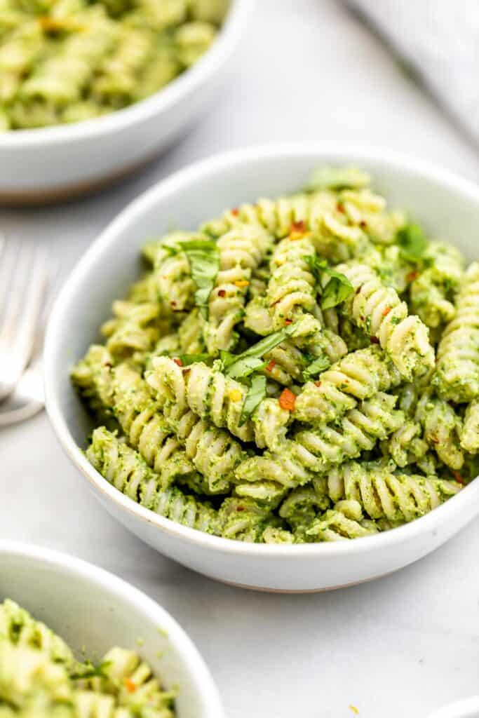 Vegan Nut-Free Pesto Pasta