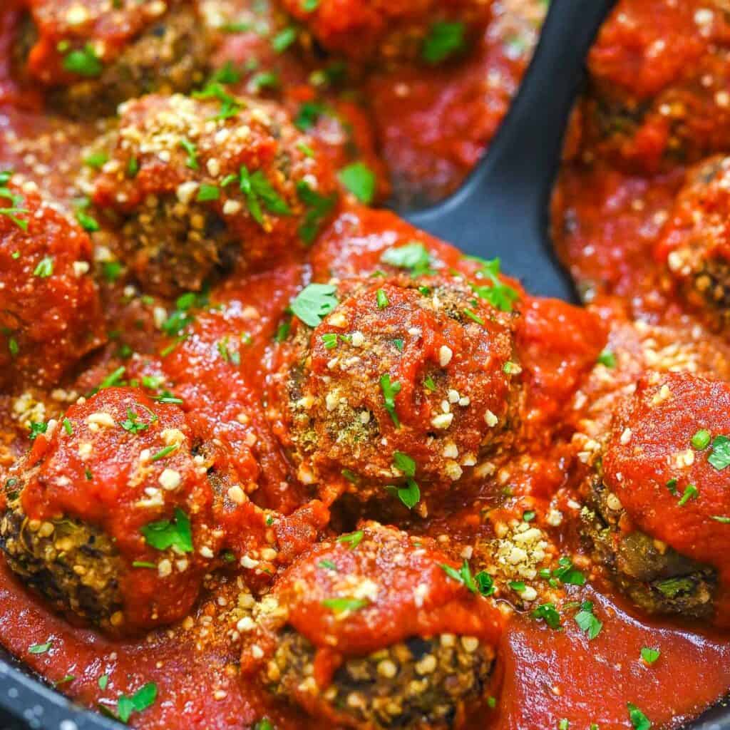 Vegan Eggplant Meatballs