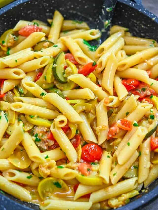 Creamy Zucchini Pasta - Eat Something Vegan