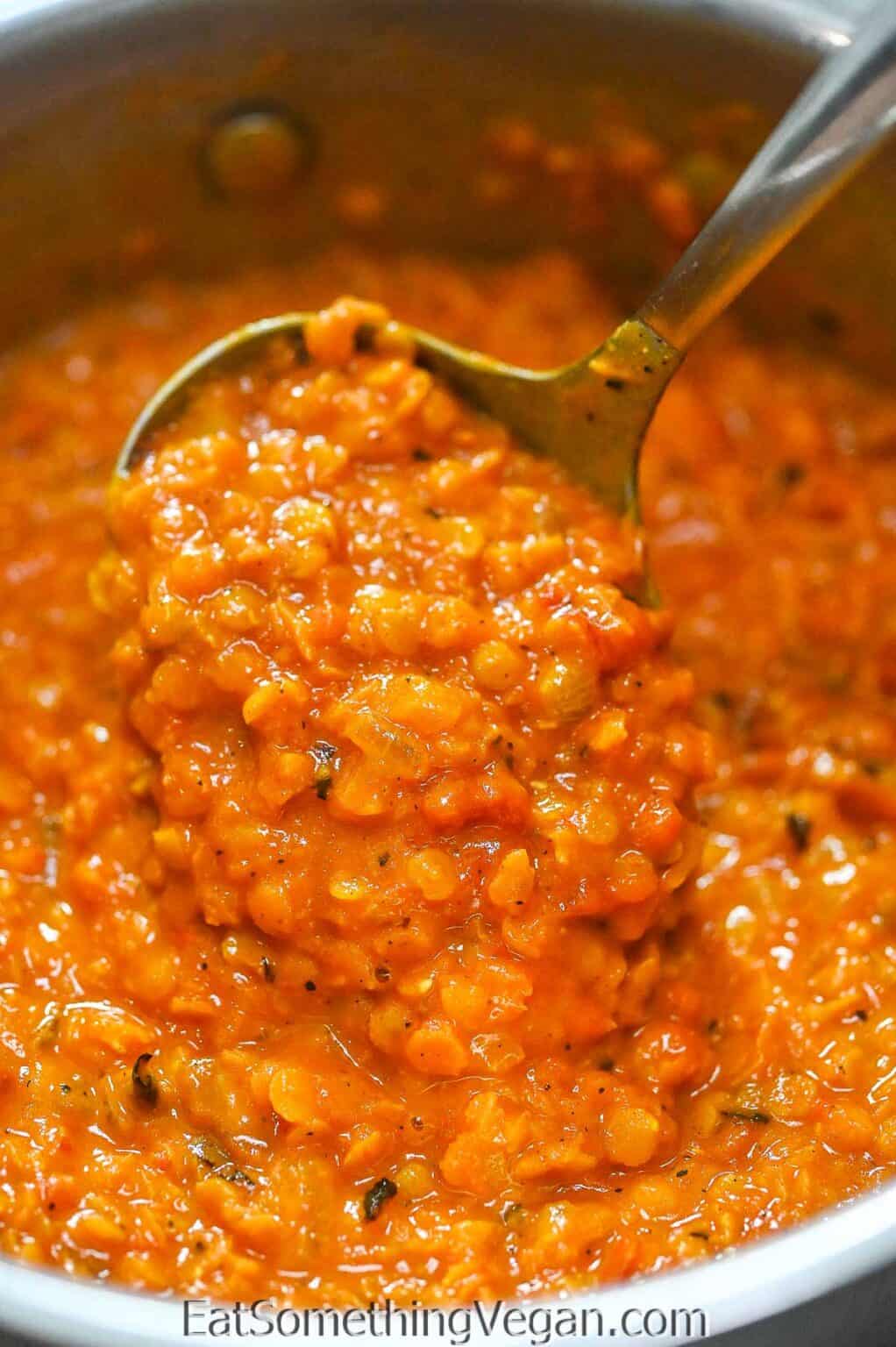 Hearty Red Lentil Stew Eat Something Vegan