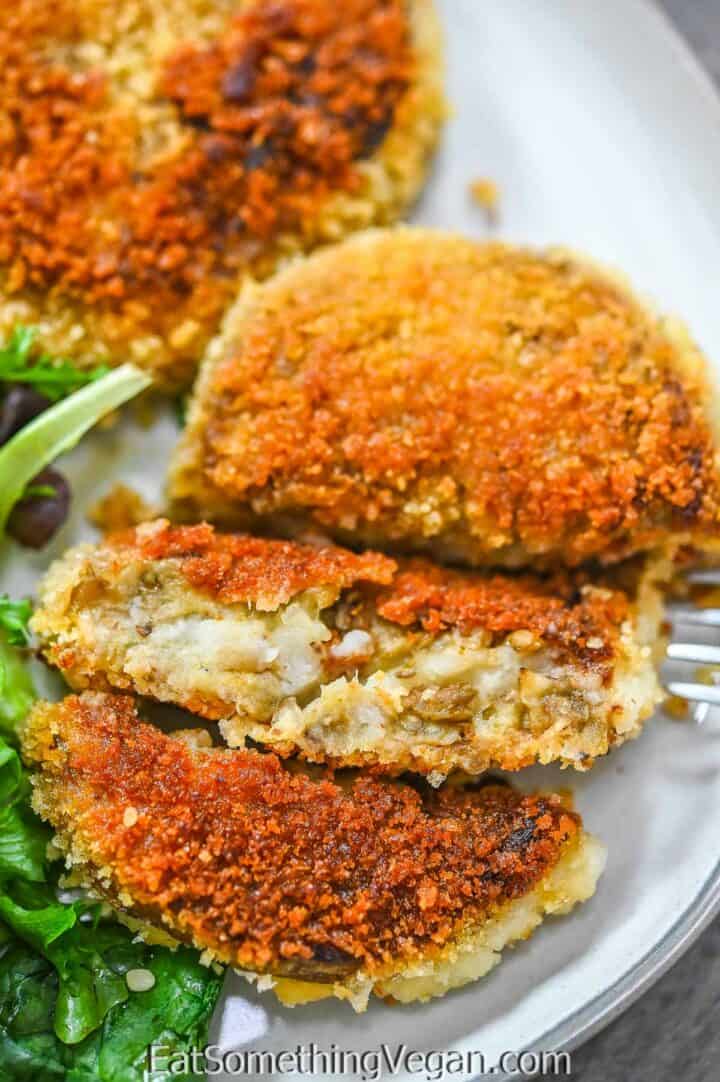 Eggplant Potato Patties - Eat Something Vegan