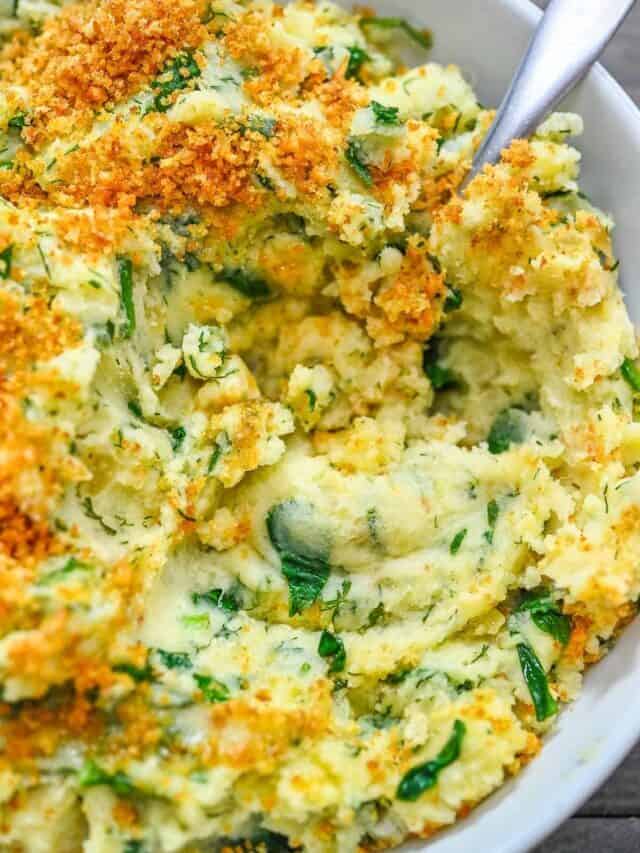 Spinach Mashed Potatoes