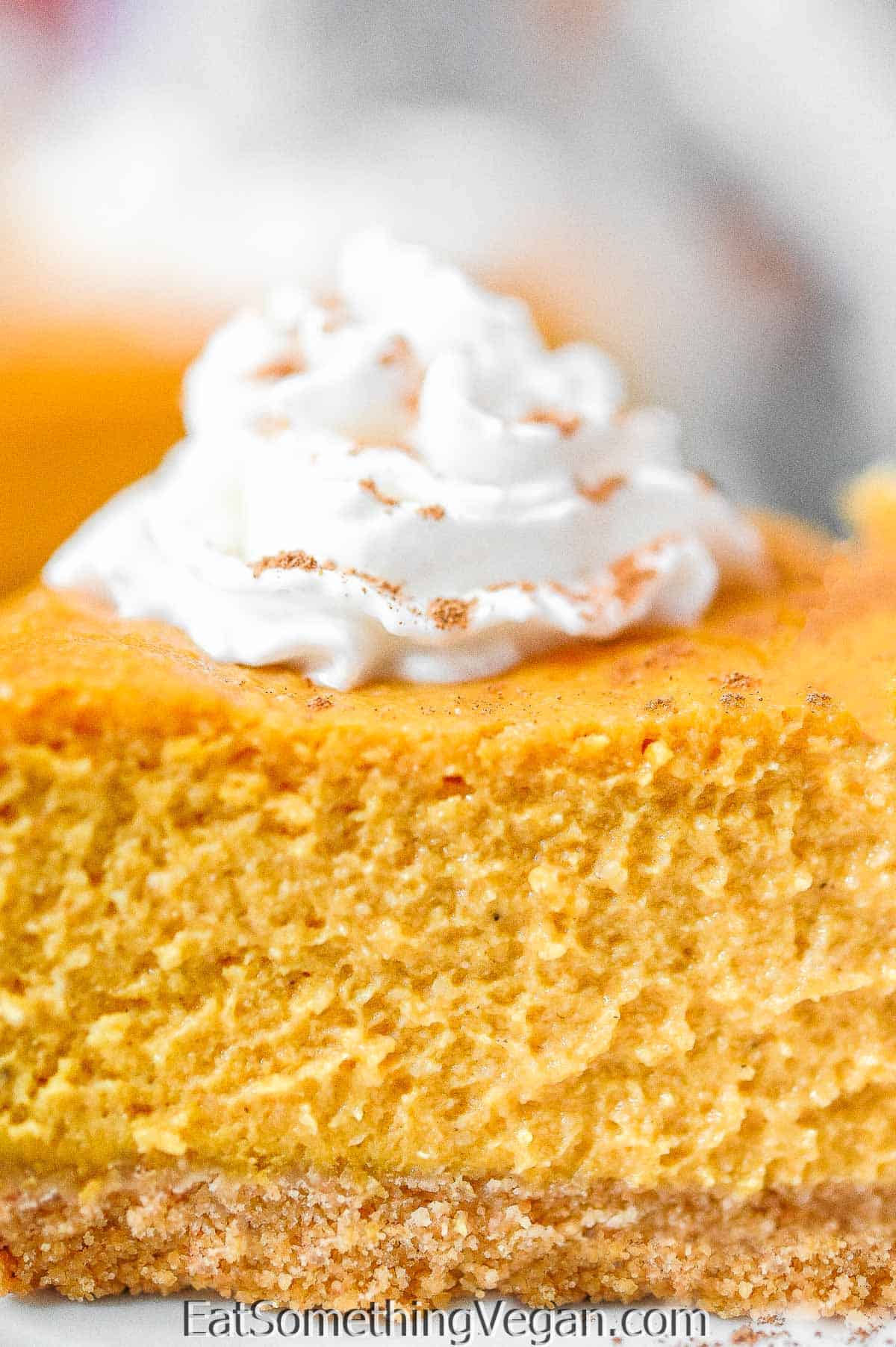 Vegan Pumpkin Cheesecake - Eat Something Vegan