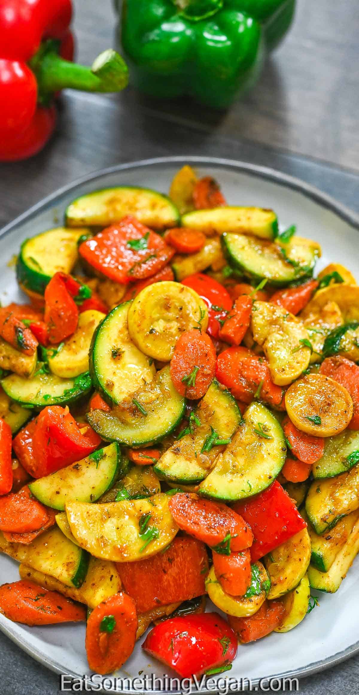 Simple Sautéed Vegetables - Eat Something Vegan