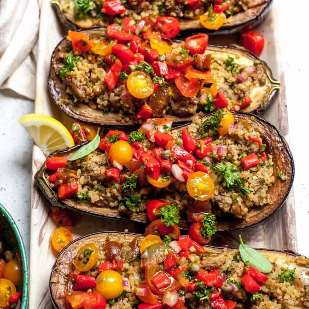 Mediterranean Eggplant Boats