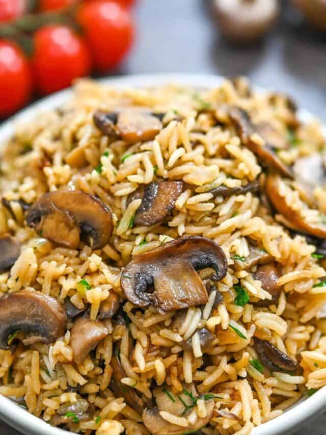 Quick and Easy Mushroom Rice