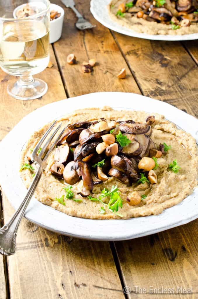 polenta with mushrooms