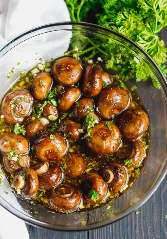 marinated mushrooms - Vegan Mushroom Recipes