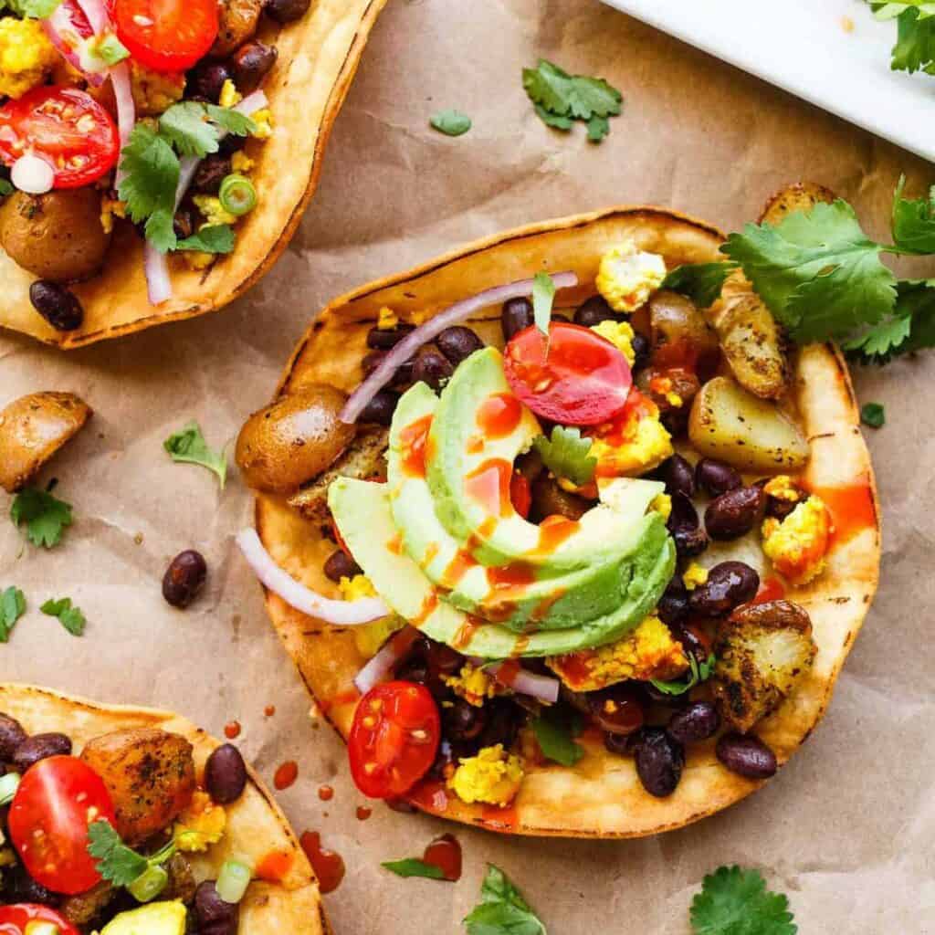 Vegan Breakfast Tostadas