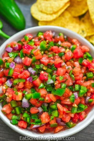 Chipotle Pico De Gallo (Copycat Recipe) - Eat Something Vegan