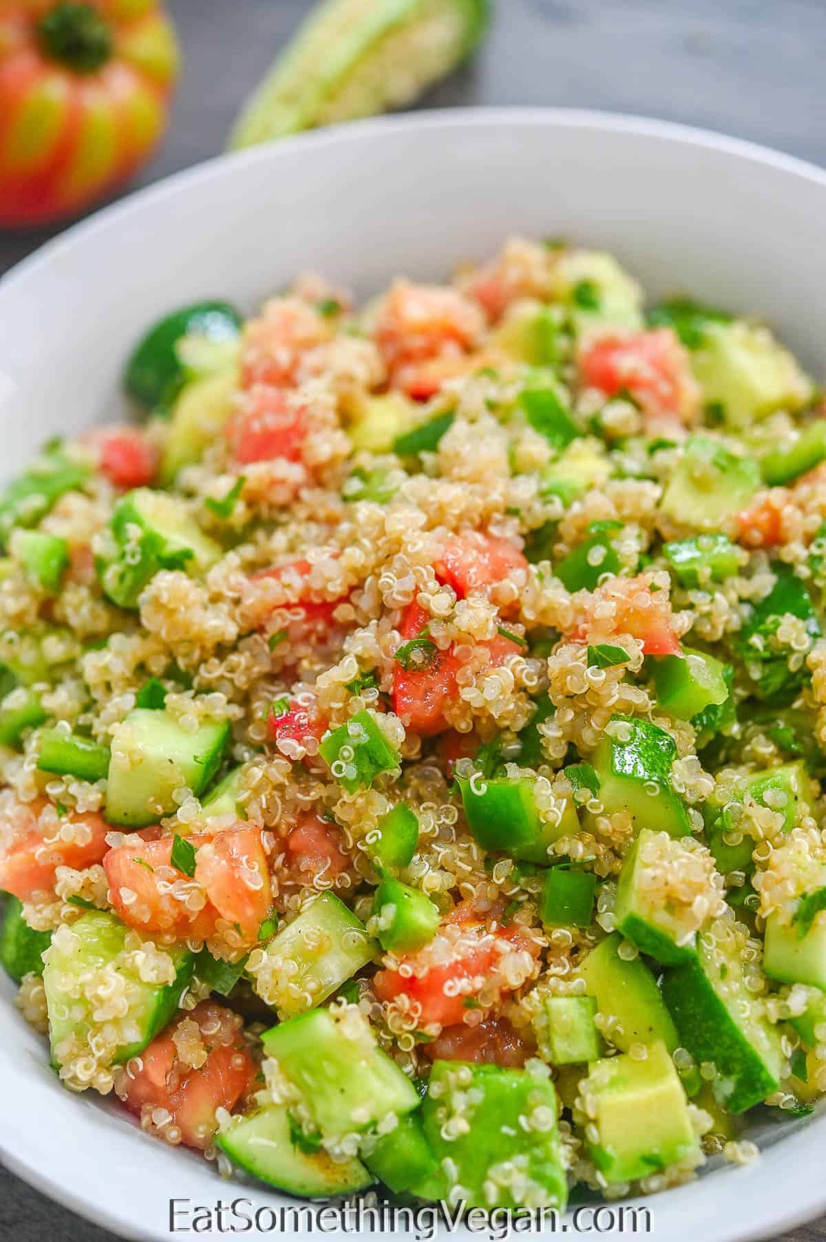 Quinoa Veggie Salad - Eat Something Vegan