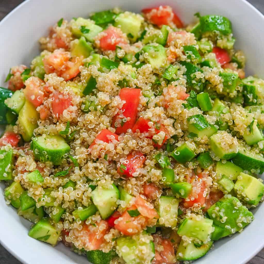 Quinoa Veggie Salad - Eat Something Vegan