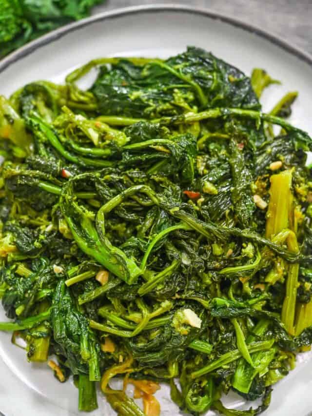 Broccoli Rabe with Garlic - Eat Something Vegan