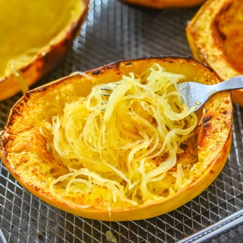 Air Fryer Spaghetti Squash - Eat Something Vegan