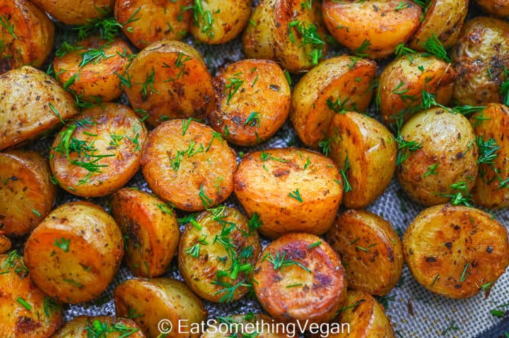 Baked Baby Potatoes - Eat Something Vegan