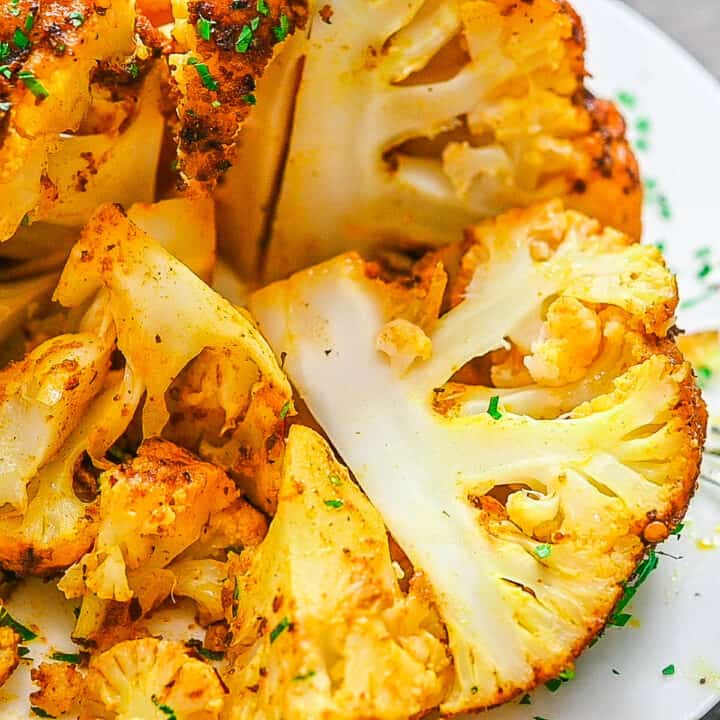 Whole Baked Cauliflower - Eat Something Vegan