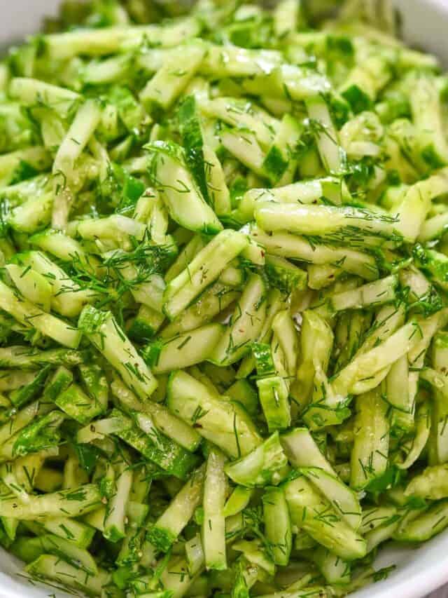 Cucumber Dill Salad Video Recipe