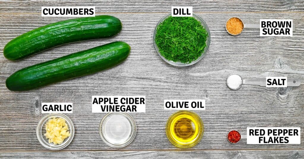 Ingredients on the table