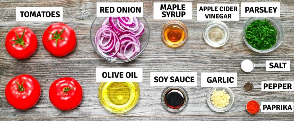 Ingredients on the table