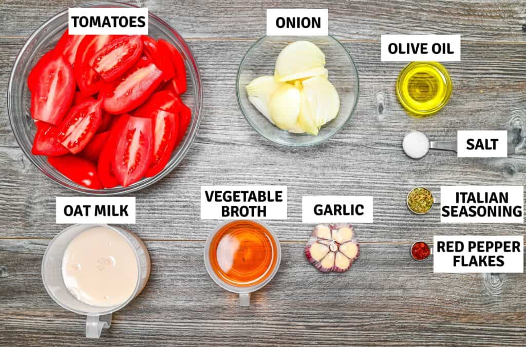 ingredients on the table
