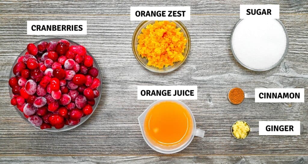 Ingredients on the table