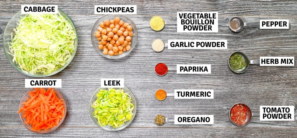 Ingredients on the table