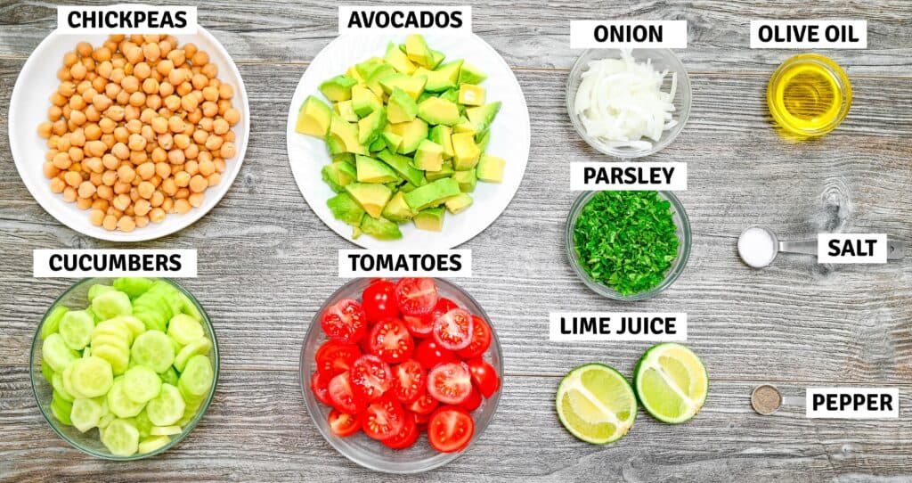 Ingredients on the table