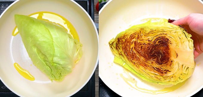 Cabbage searing