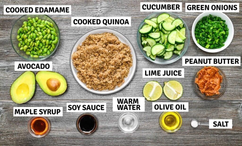 Ingredients on a table