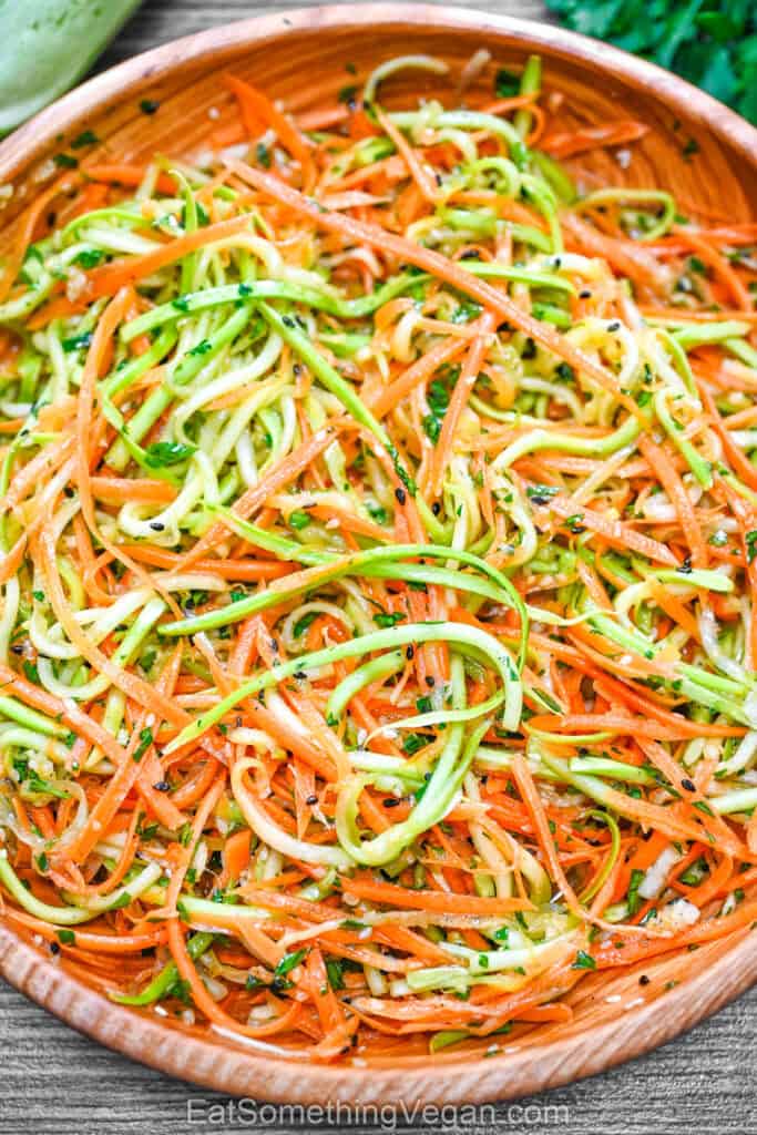 Korean-Style Zucchini Salad in a bowl.